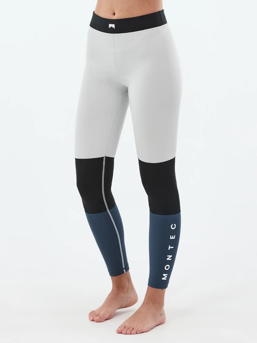 Montec Alpha Base Layer Pant Women Soft Blue/Black Winter Warm Comfortable S